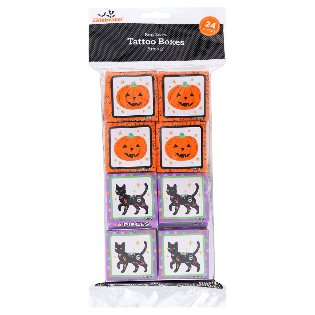 Tattoo Boxes Party Favors, 24 Pieces, Halloween by Way To Celebrate
