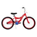 TRACER Logan 20 In Hi-Ten Steel Framed Freestyle BMX Beginners Bike, Red - Logan