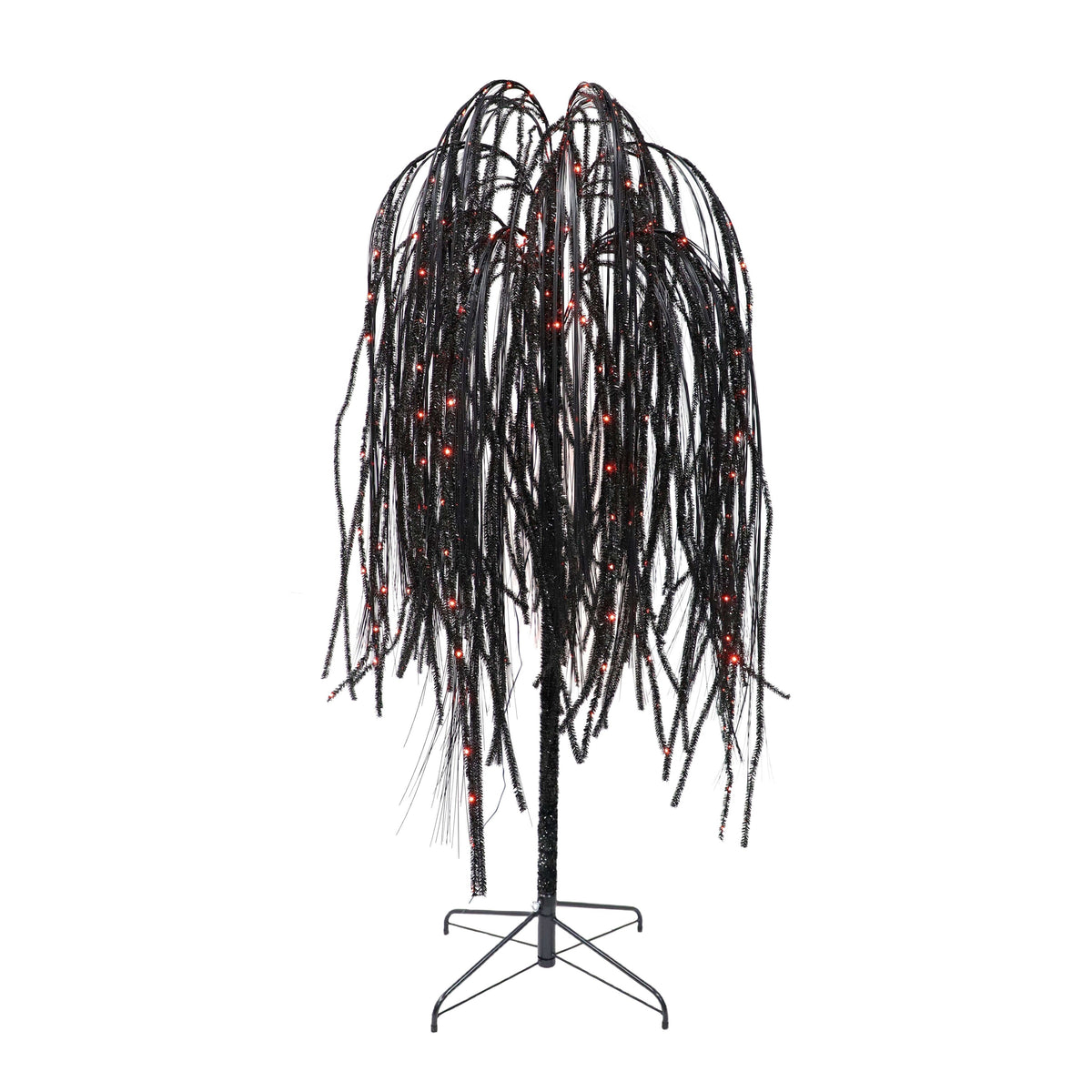 Outdoor LED 10-Function Willow Tree, Orange and Purple, 6', Halloween by Way To Celebrate