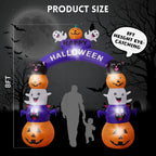 GVDV 8 FT Halloween Inflatables Archway Outdoor Decorations for Front Yard Lawn Garden Decor