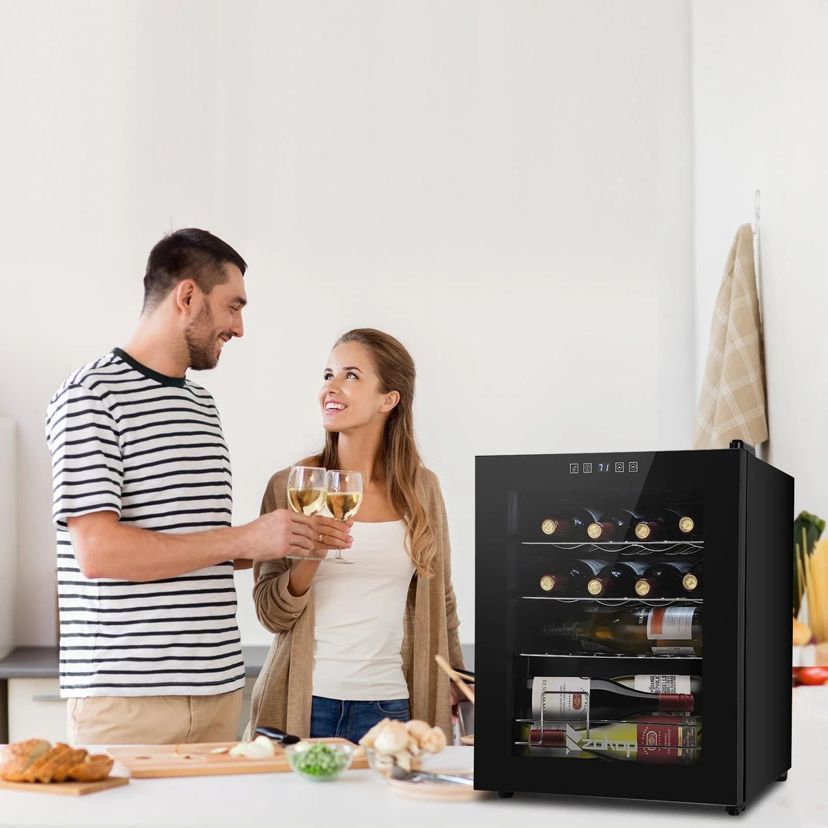 Ktaxon 18 Bottle Compressor Wine Cooler, 1.8 Cu.Ft, 52L - Freestanding