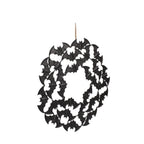 Metal Bat Wreath, Black, 21.5", Halloween by Way To Celebrate
