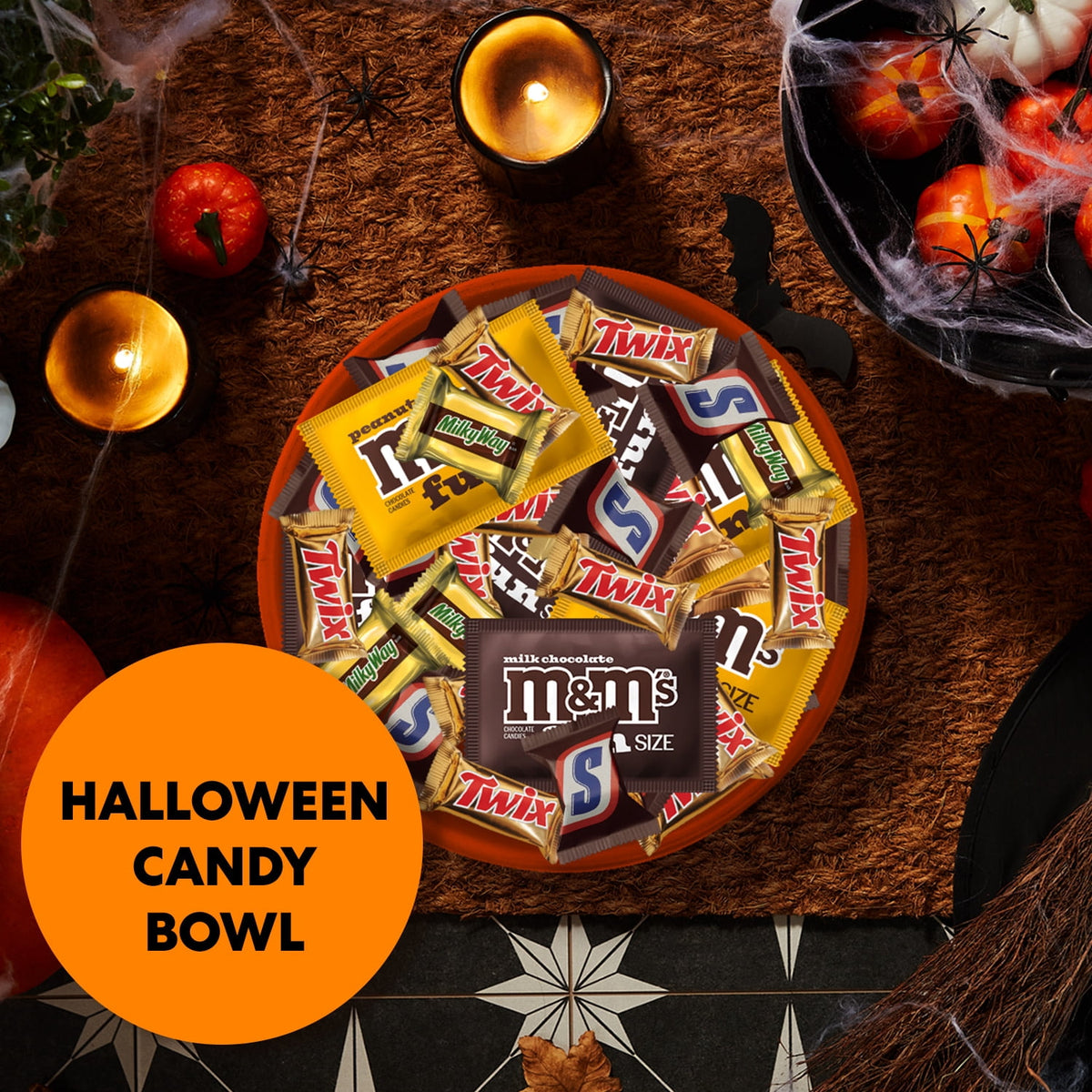 M&M's, Snickers, Twix & Milky Way Chocolate Halloween Candy Variety Pack - 200 Ct Bulk Bag