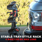 Rack MAX Hitch-Mount Bike Rack, 4 Bicycle Brackets, 2-Inch Receiver - Blade-Runner 4