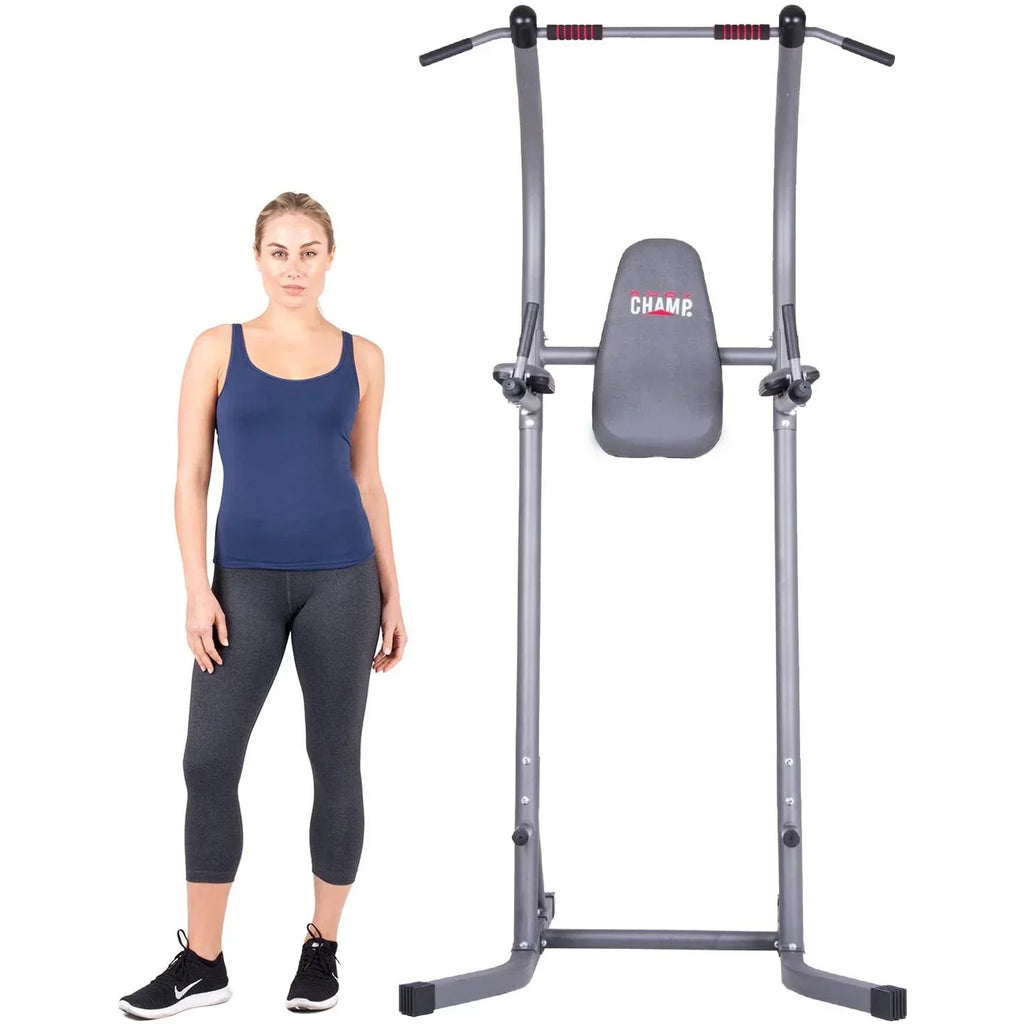 Body Champ Multi-Functional Power Tower, Gray - PT620