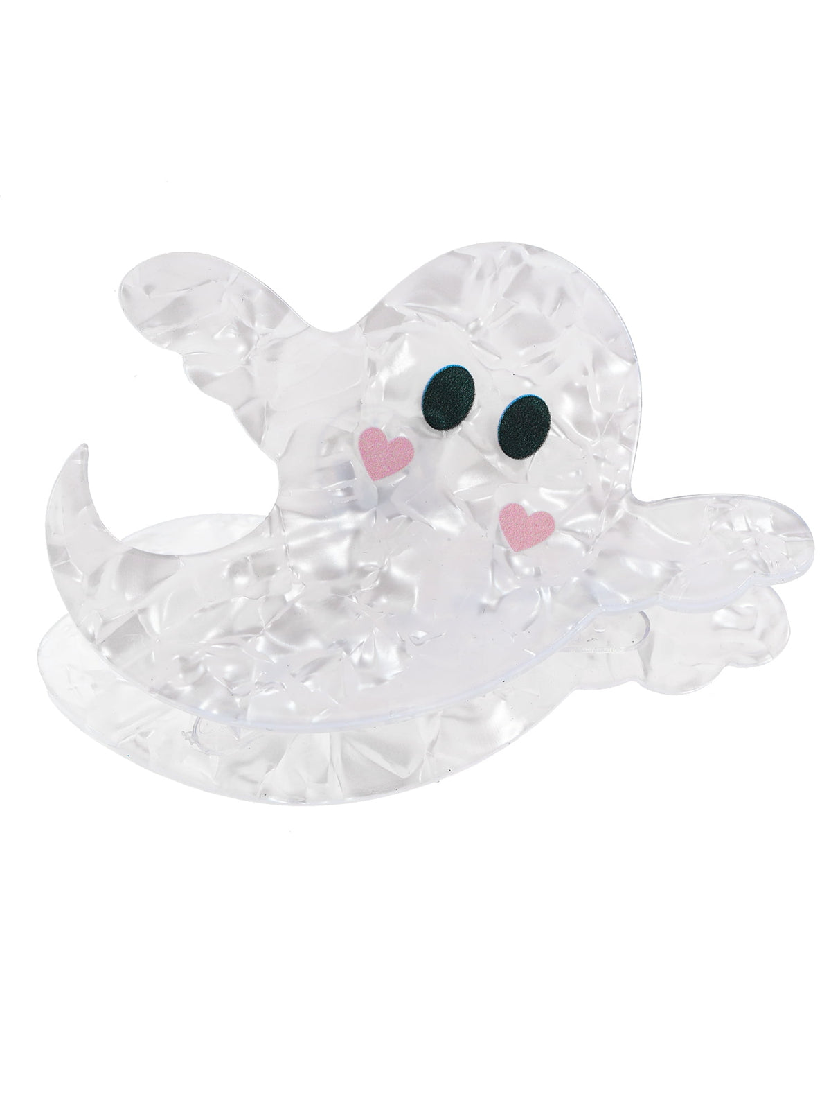 Way to Celebrate Women's Halloween Ghost Claw Clip, Multicolor, 1 Piece