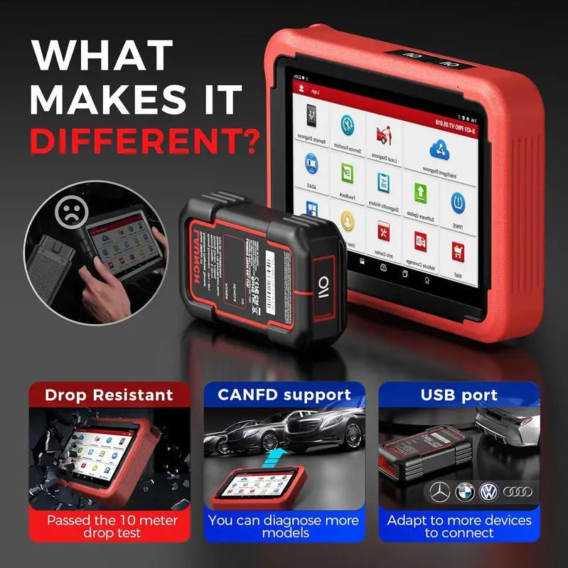 LAUNCH Advanced Scan Tool With CANFD Support, 37+ Reset Functions - X431 V+ 5.0
