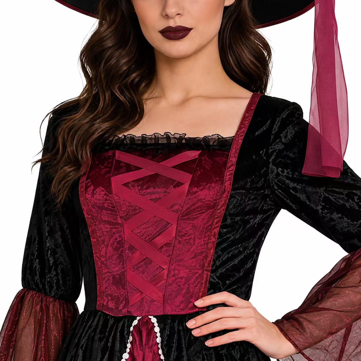 Burgundy Witch, Halloween Costume for Adults, by Way to Celebrate