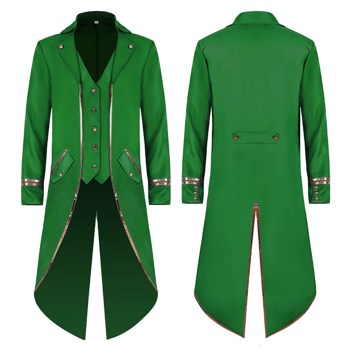 Men LYXSSBYX Mens Jackets Fall Fashion Halloween Men's Costume Men's Mid Length Retro Tuxedo Costume