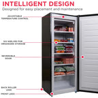 Frigidaire Upright Freezer 6.5 Cu. Ft. Platinum Silver - EFRF698