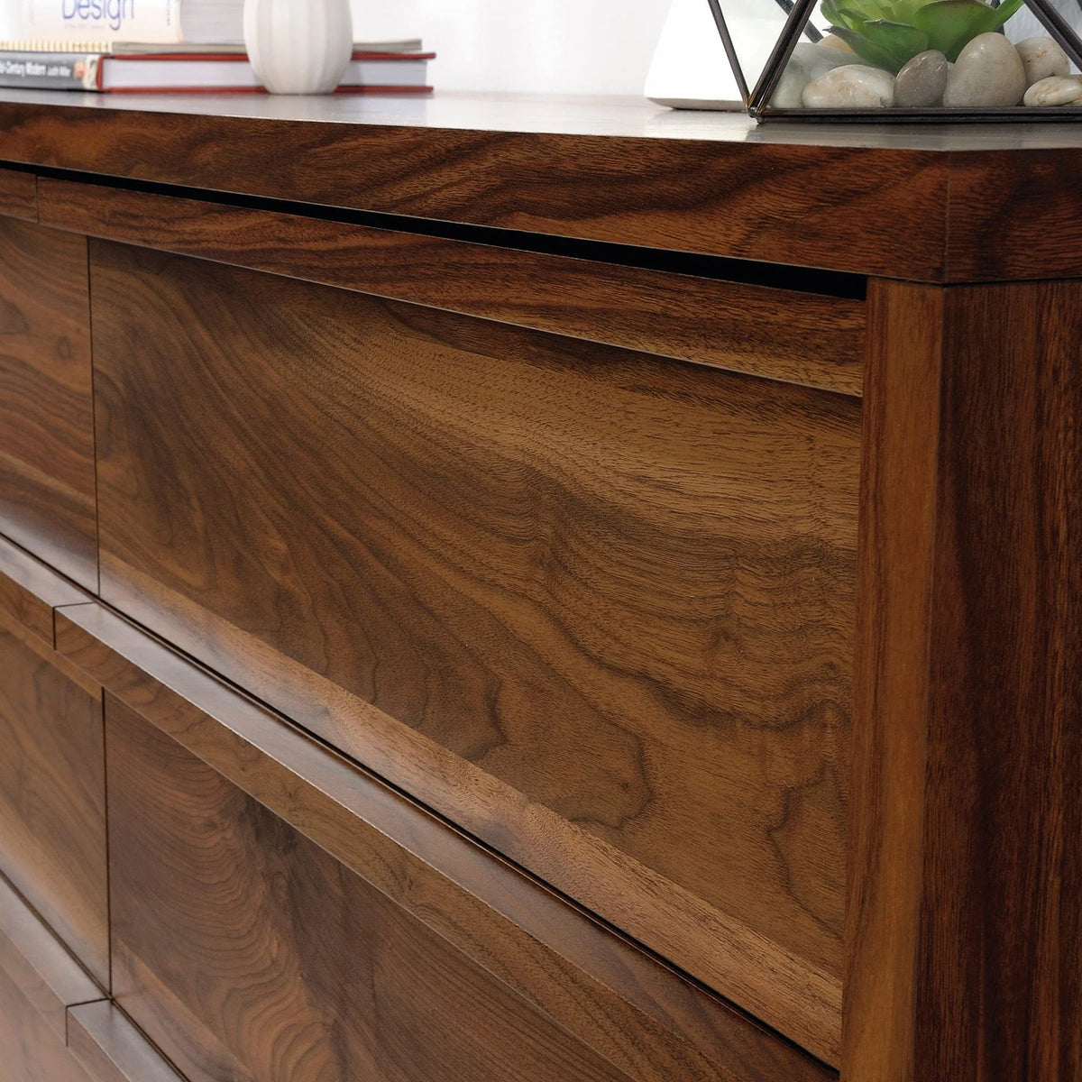 Better Homes and Gardens Montclair 6-Drawer Dresser, Vintage Walnut Finish