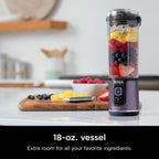 Ninja Blast Portable Personal Blender, Cordless, 18 oz, Metallic Purple - BC151PL