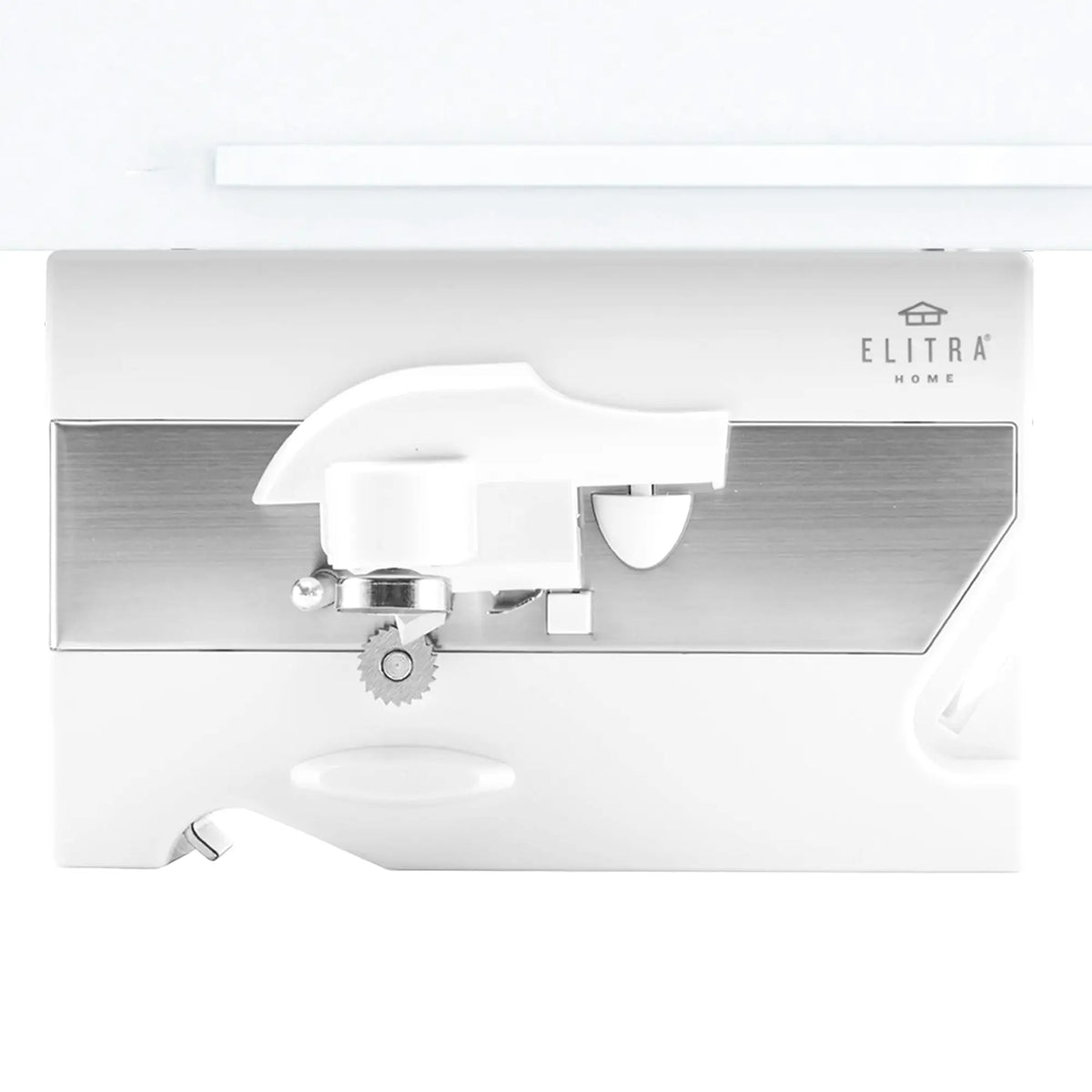 Elitra 3 In 1 Under Cabinet Electric Can Opener, Blade Sharpener And Bottle Opener - White