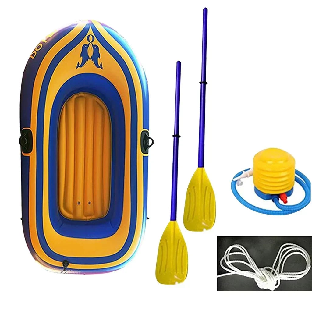 YDNGF PVC Inflatable 2person Kayak Rafting Boat - Yellow
