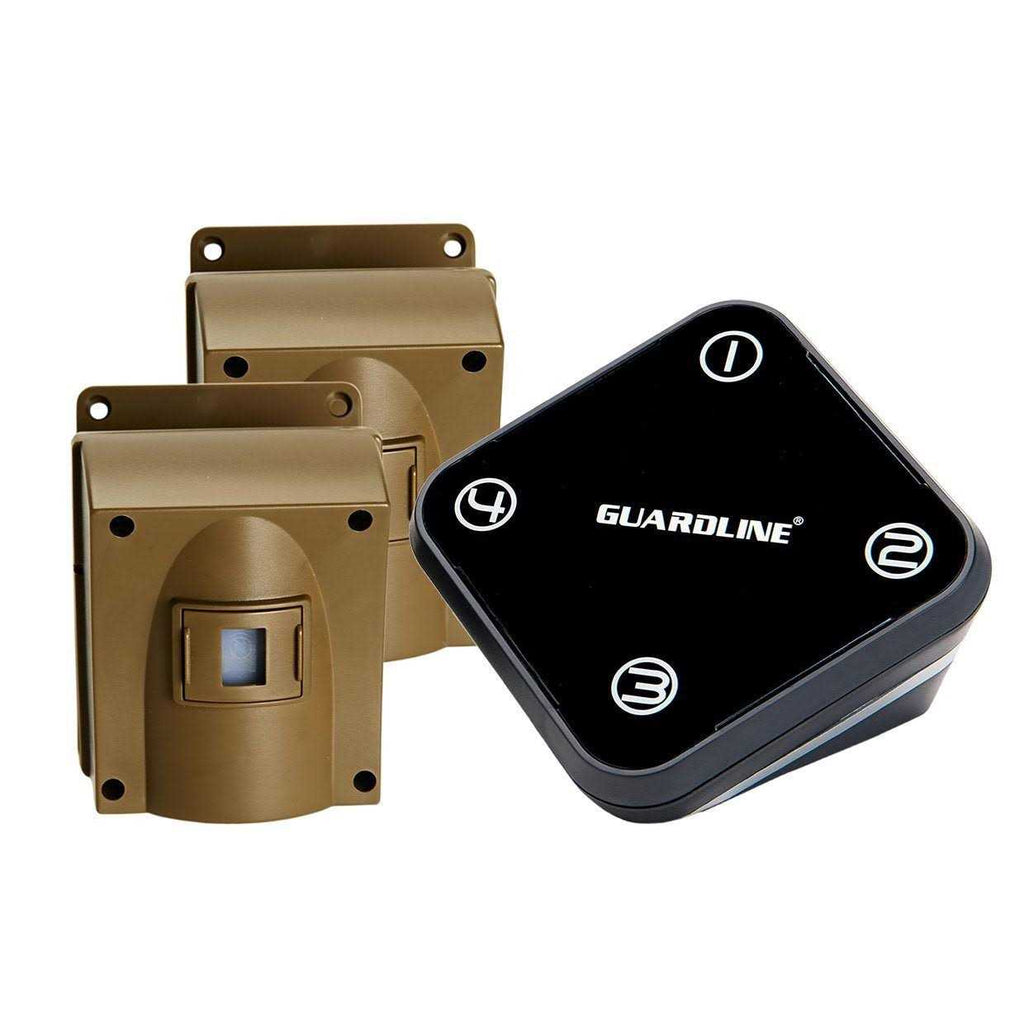 Guardline Wireless Driveway Alarm Weatherproof Outdoor Security Alert System - 500 Foot Range