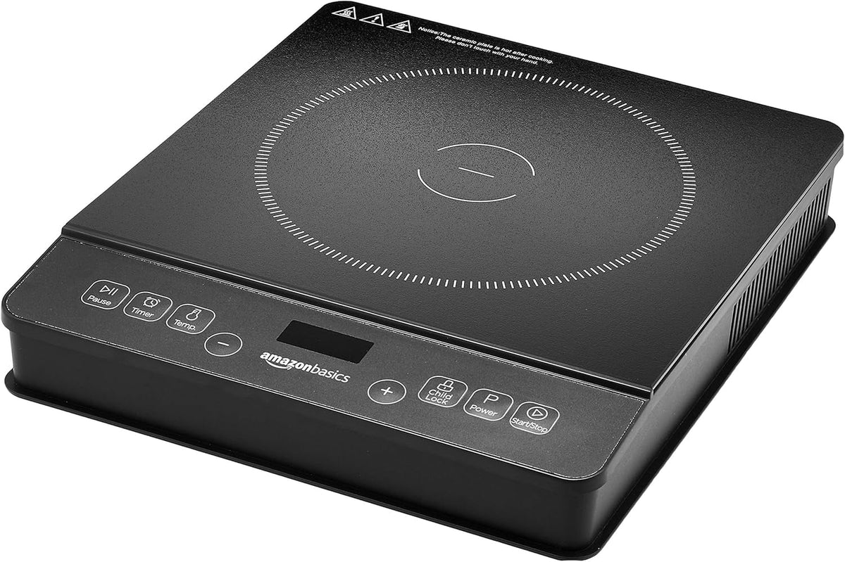 Portable Induction Cooktop Burner, 1800W, Black