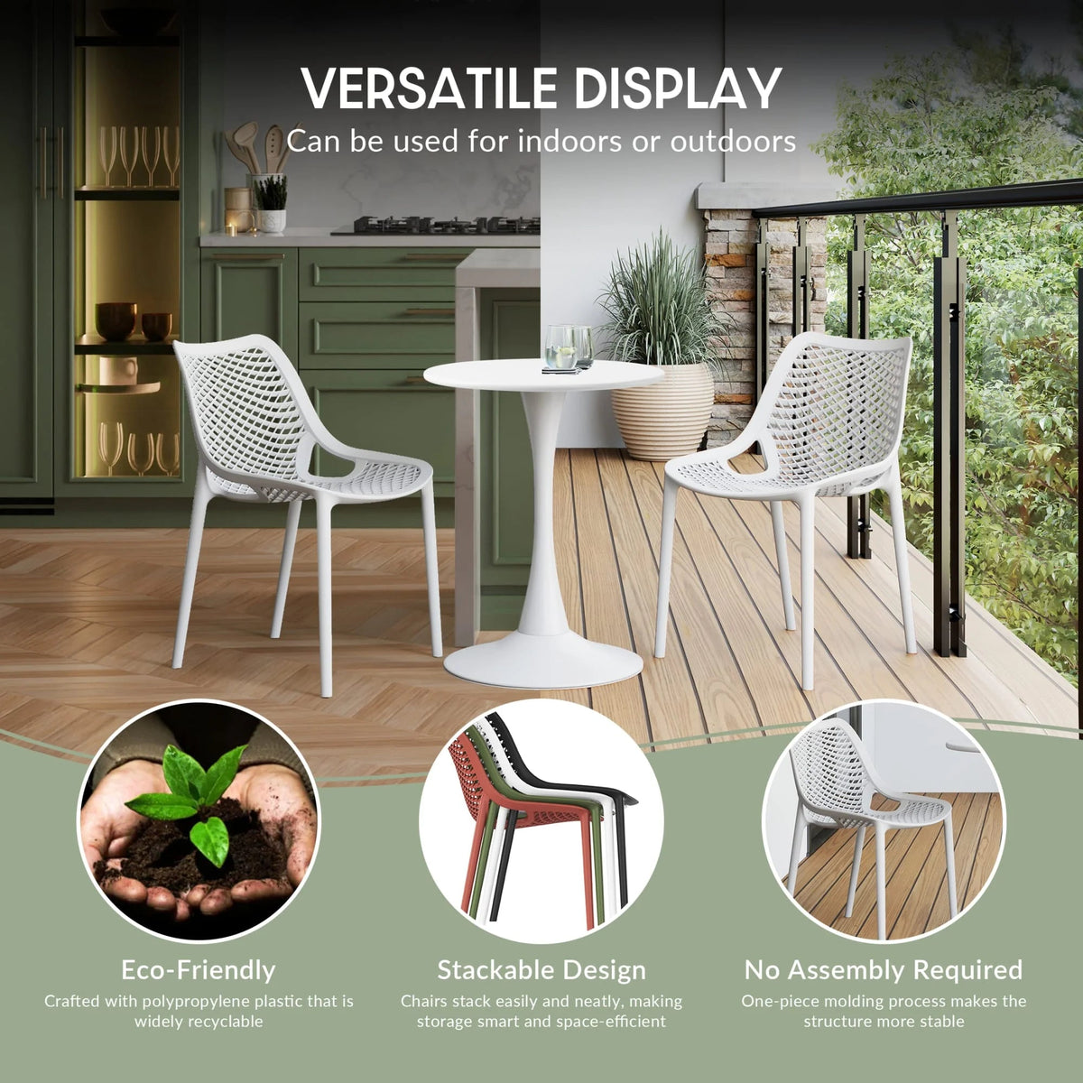 WestinTrends 5-Piece Outdoor Patio Dining Set, Olive Green - Playa