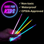 Joyfy 100 Pcs Glow Sticks Bulk, 8" Glow in The Dark Neon Party Supplies, Glow Bracelets and Necklaces Party Pack