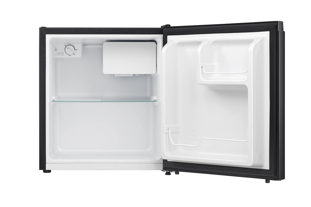 Hisense Single Door Mini Refrigerator, Black, 1.6 Cu Ft - WMS017M6XBE
