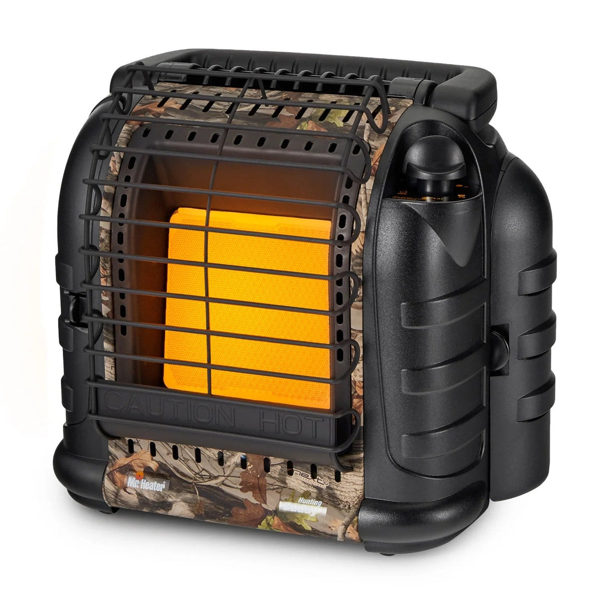 Portable Propane Heater, 12,000 BTU, 2 Heat Settings, ODS Safety Shut-Off, Camo