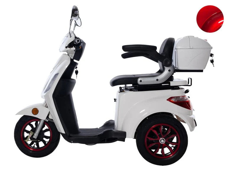 GreenStreet Electric Mobility Scooter 20 km/h Or 25 km/h, 50 km Range, Topcase - E-Mover