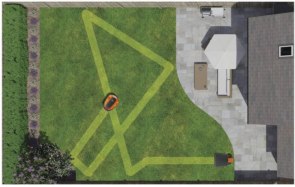 EasiLife 500 GO Robotic Lawn Mower, 500m2, Orange and Grey - 9704632-01