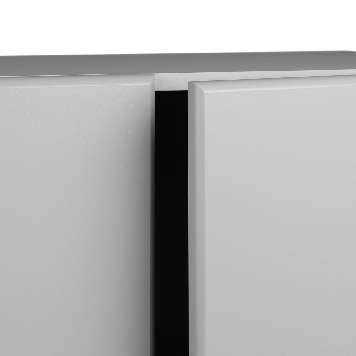 Prepac Elite 2 Door Standing Storage Cabinet, Light Gray, 16 in D x 32 in W x 65 in H
