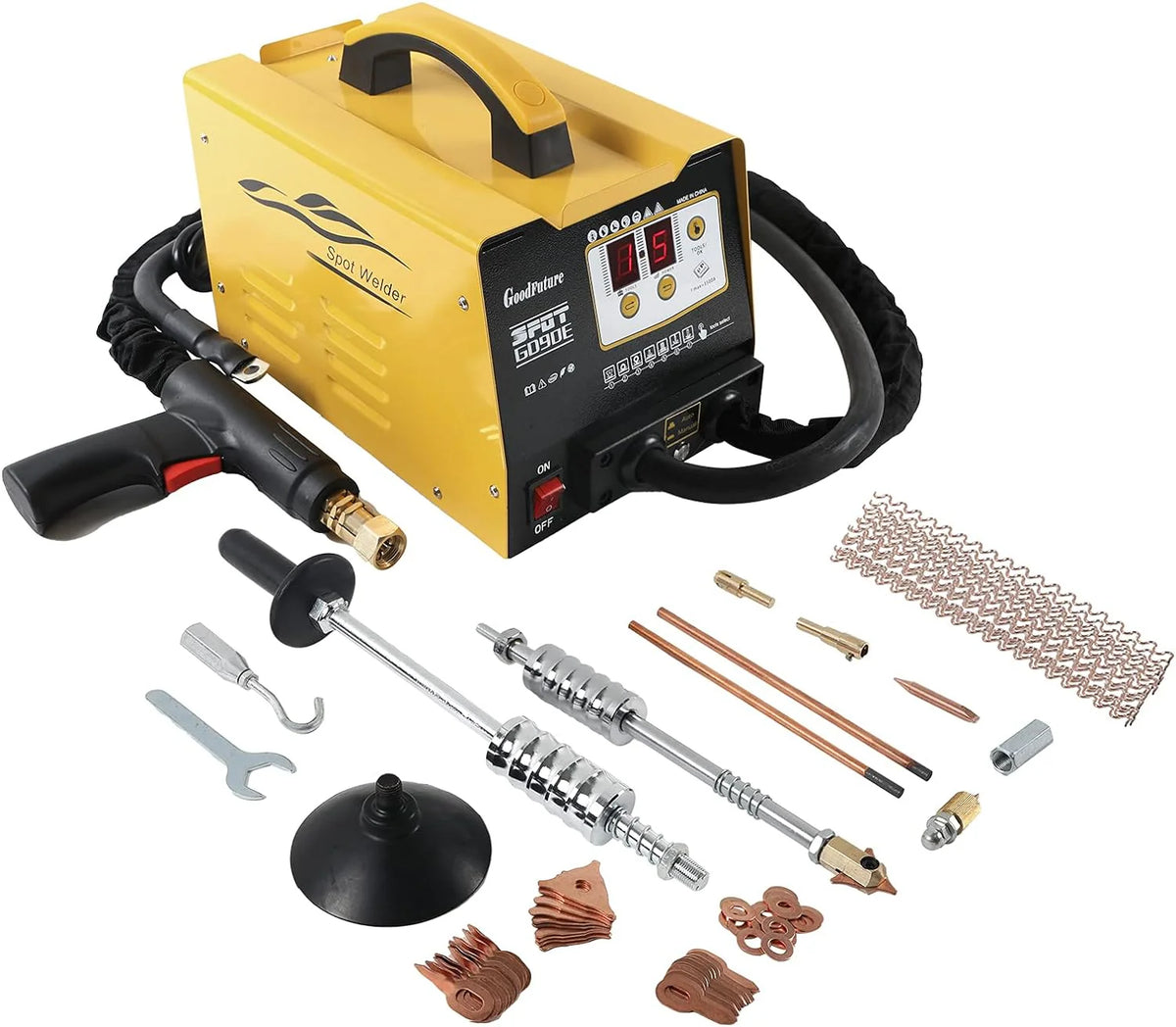 PLAYOCCAR Vehicle Panel Spot Dent Puller Welder 110V, 3500A, 3KW - PLAYOCCAR