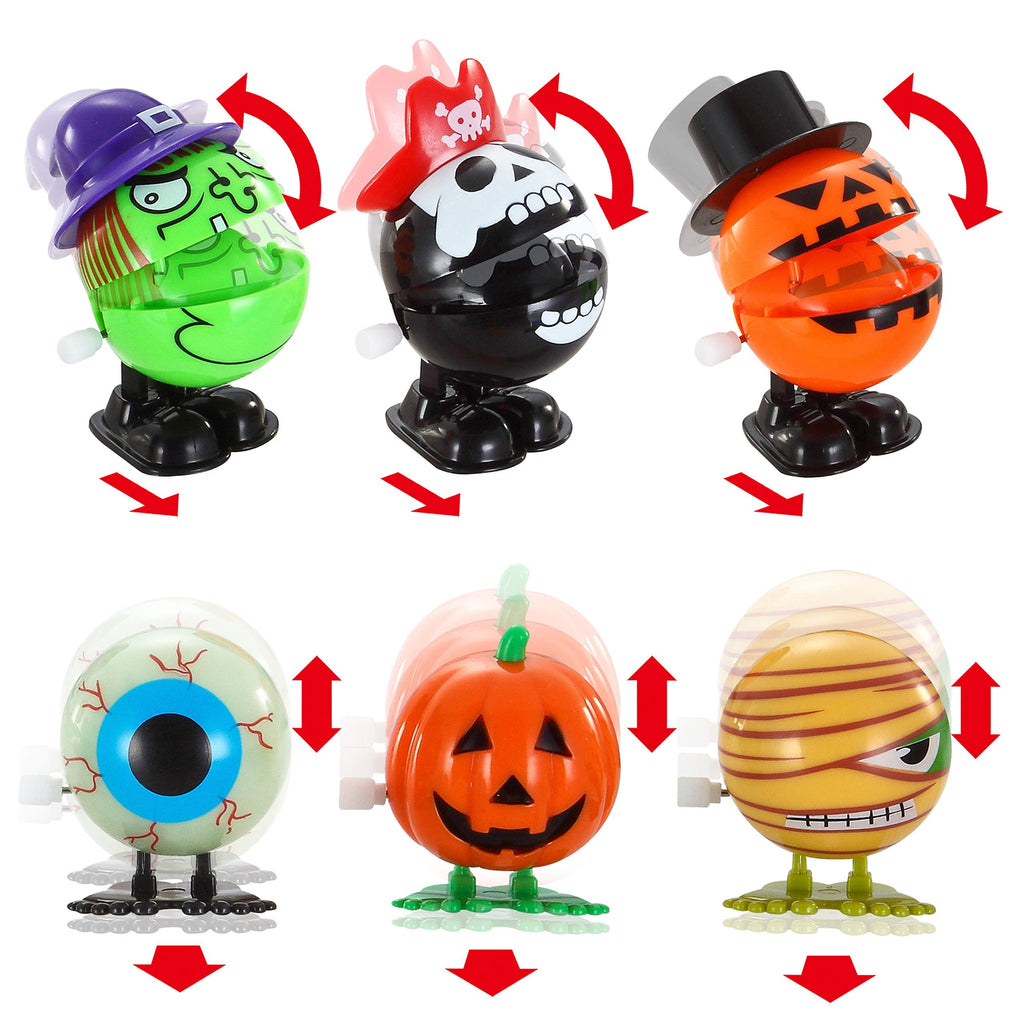 Joyfy 24 Pcs Halloween Wind Up Toys for Kids Gifts, Toys Bulk for Halloween Party Favors, Goody Treat Bag Stuffers Fillers, Classroom Prizes