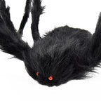 Furry Spider Decoration, Black, 50", Halloween by Way To Celebrate