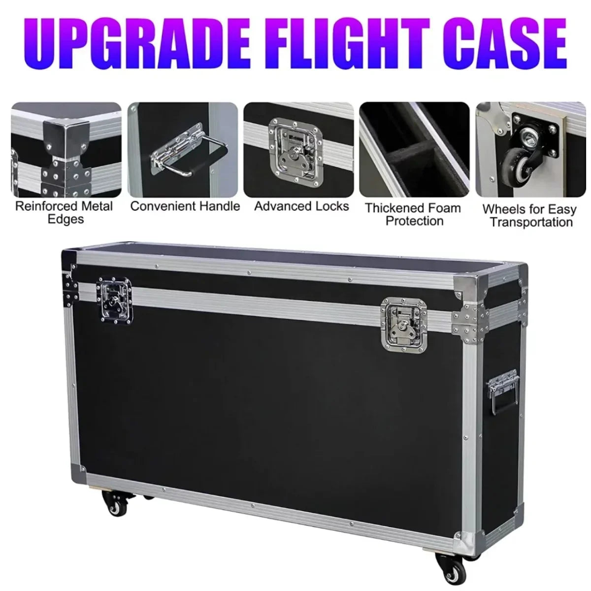 Portable iPad Photo Booth With 29in LCD Screen, RGB Ring Light, Remote Control And Flight Case