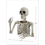 Skeleton Groundbreaker Decoration, Ivory, 46", Halloween by Way To Celebrate