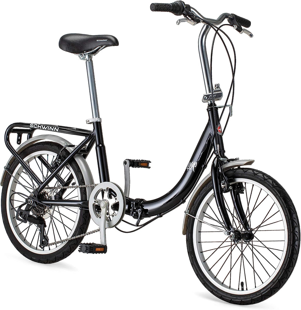 20-Inch Folding Adult Bike for Men and Women - 7-Speed Drivetrain