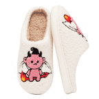 BERANMEY Halloween Slippers for Women Perfect Soft Plush Comfy Warm Slip-On Cute Womens Slippers Indoor Fluffy House Slippers for Women and Men Non-slip Fuzzy Flat Slides