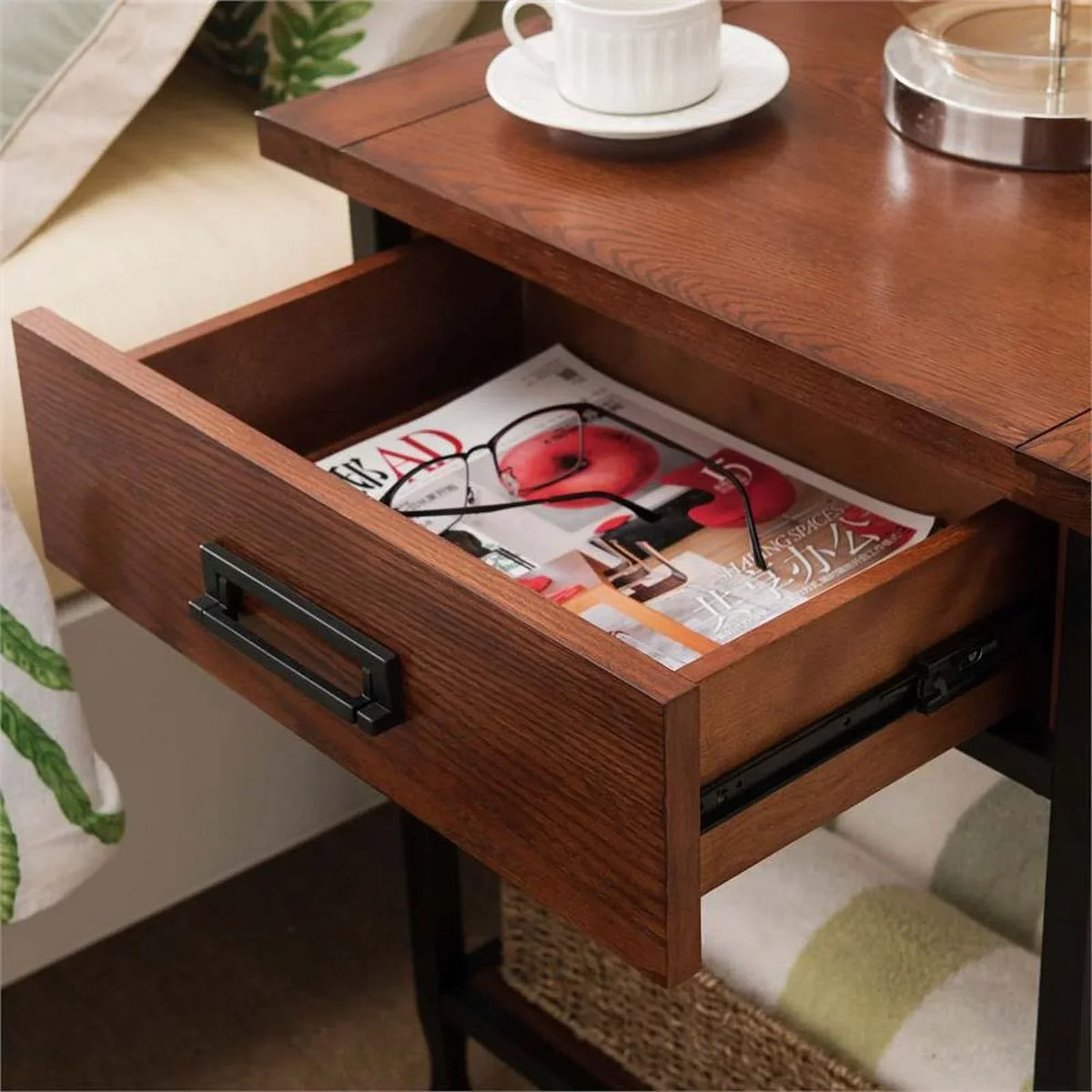 Bowery Hill 1 Drawer Nightstand - Mission Oak