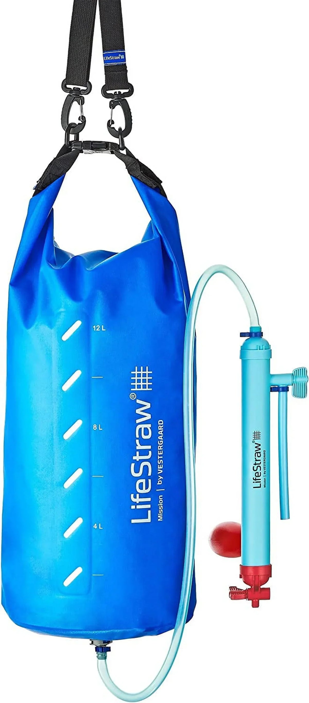 YUNWEN Mission Gravity-Fed Water Purifier, 12 L, Blue - LSM12