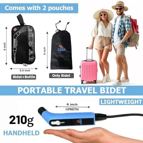 Orca Portable Electric Travel Bidet Bottle Handheld Personal Sprayer