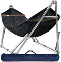 Double Hammock With Frame, 650 lb Capacity, 201 Stainless Steel