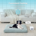 Cooling & Heating Pet Bed Water Pad, Green, 41 in x 28 in x 4 in