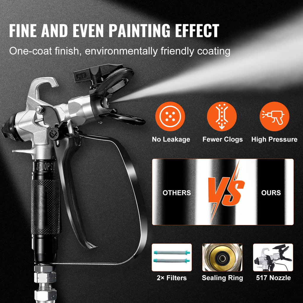 KFFKFF Stand Airless Paint Sprayer 950W 3000PSI With Cart - RP8628 plus