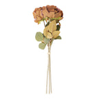 My Texas House Fall Faux Rose Bundle, Light Brown, 20"