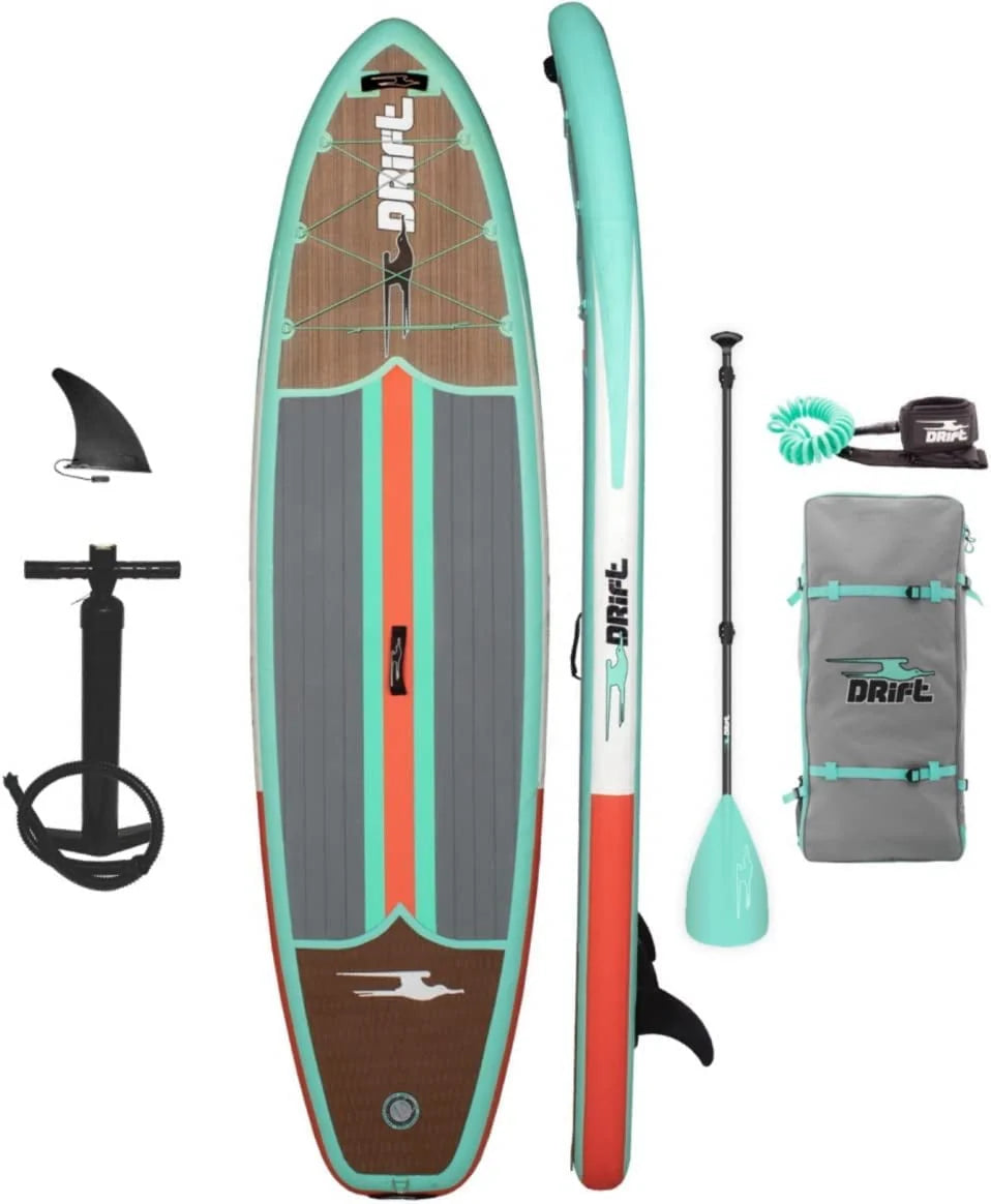 Drift Inflatable Stand Up Paddle Board 10'8in Classic Woodgrain - Aero