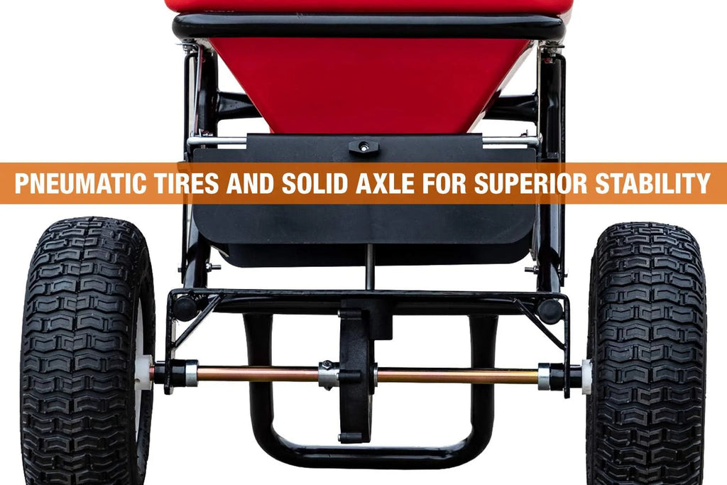 100-Lb Walk-Behind Push Spreader For Grass Seed, Salt, De-Icer And Fertilizer