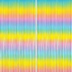 Sm:)e 2-Pack Light Bright Silver Foil Fringe Curtains for Events - Birthday, Wedding, Graduation, Christmas, Baby Shower, various festivals Decor Photo Booth Fun!