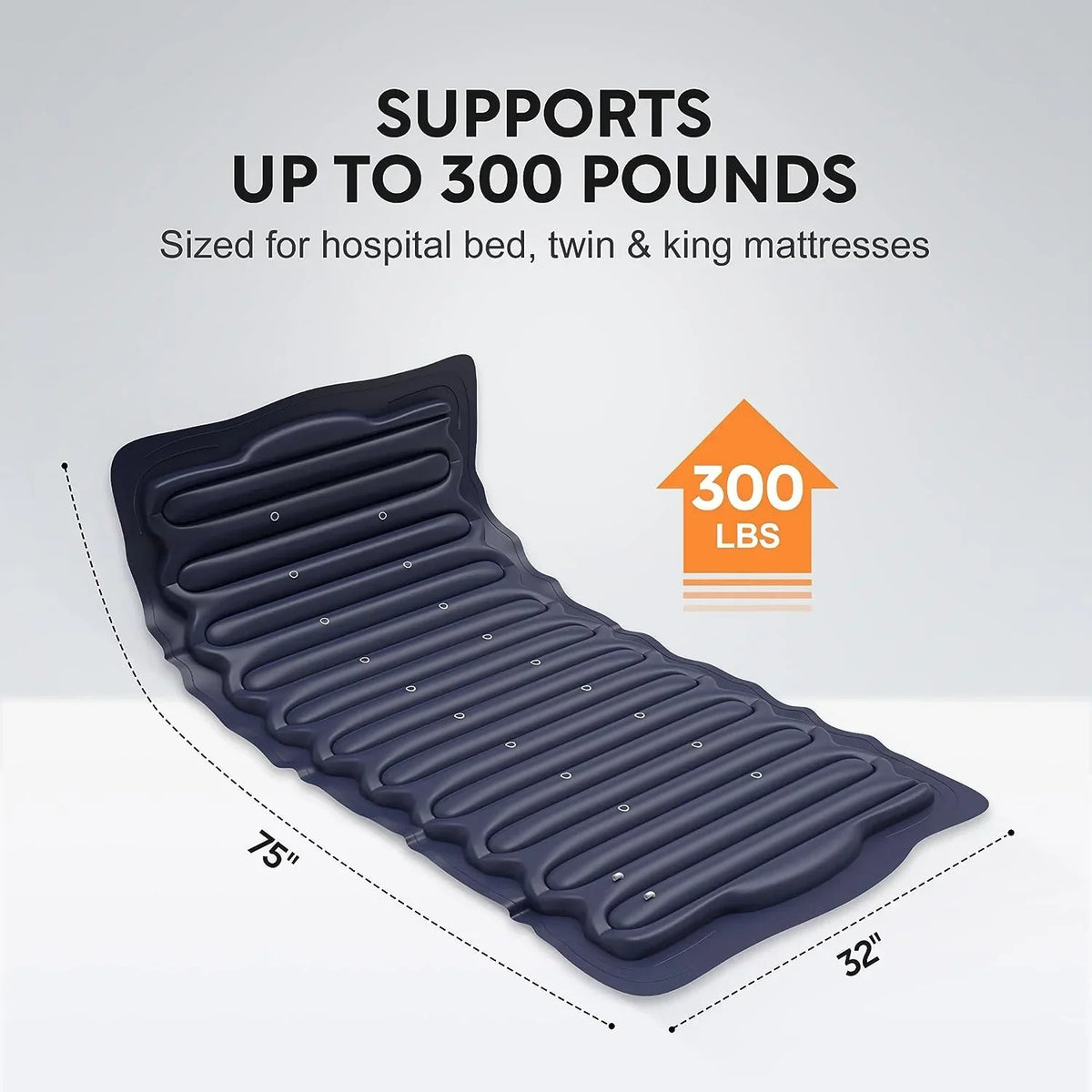 Alternating Air Pressure Mattress With Micro-Ventilation Holes And Electric Quiet Pump System