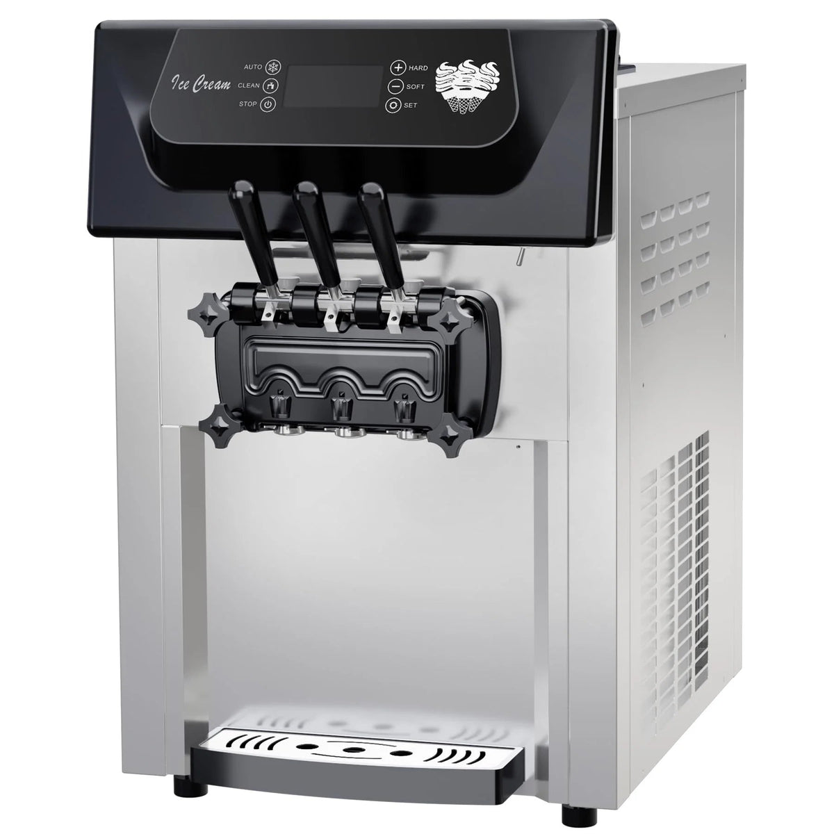 3-Flavor Soft Serve Ice Cream Machine, 2200W, 5.3-7.4 Gal/Hr