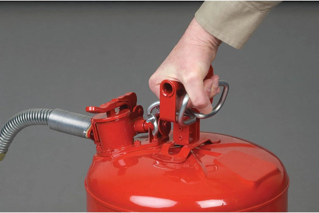 5-Gallon Red Type II Steel Safety Gas Can With 9-Inch Flexible Spout - 7250130