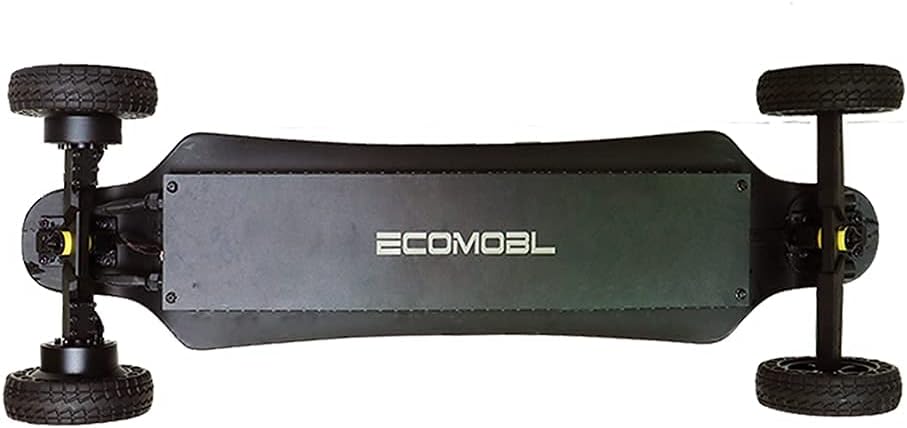 Electric Skateboard 4000 Watts 12S3P 35 Mph 22 Mile Range 6 in Wheels - Black