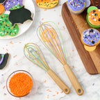 Way To Celebrate Whisk Set, 2-Piece, Silicone & Bamboo