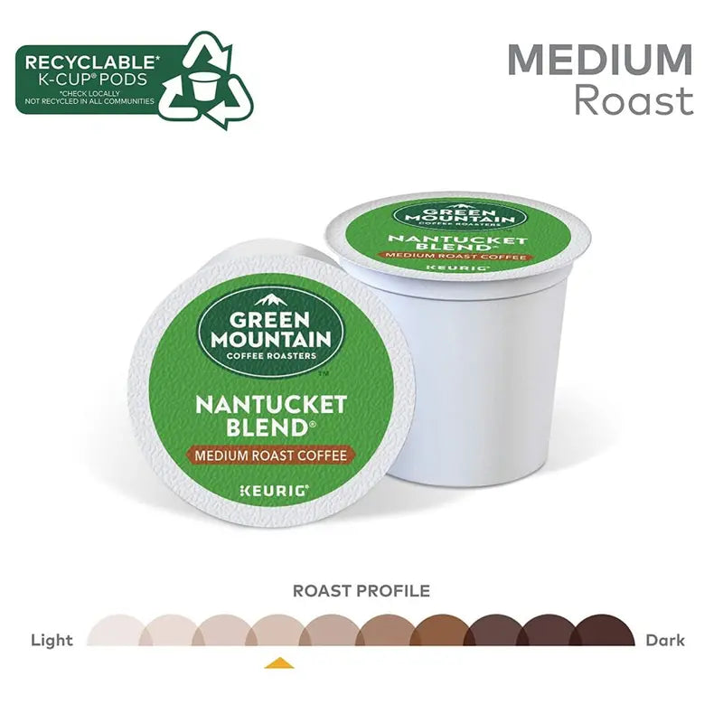 Green Mountain Coffee Roasters Nantucket Blend K-Cup Pods Medium Roast, 96 Count